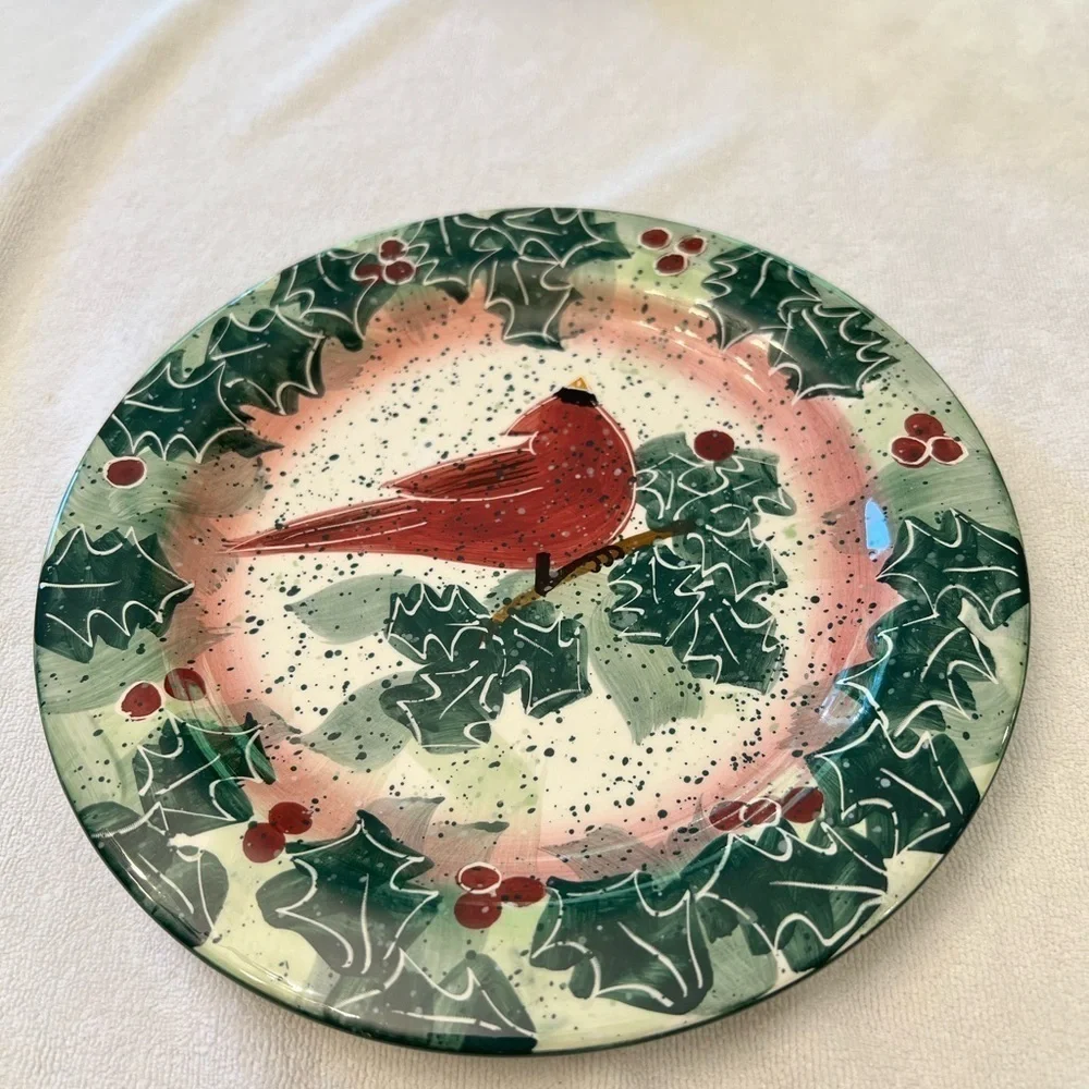 Vintage Julie Ueland 1999 Enesco Ceramic Tea Pot and Saucer